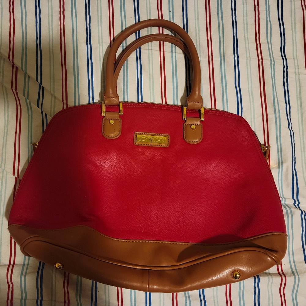 Red andbBrown Joy&Iman Handbag